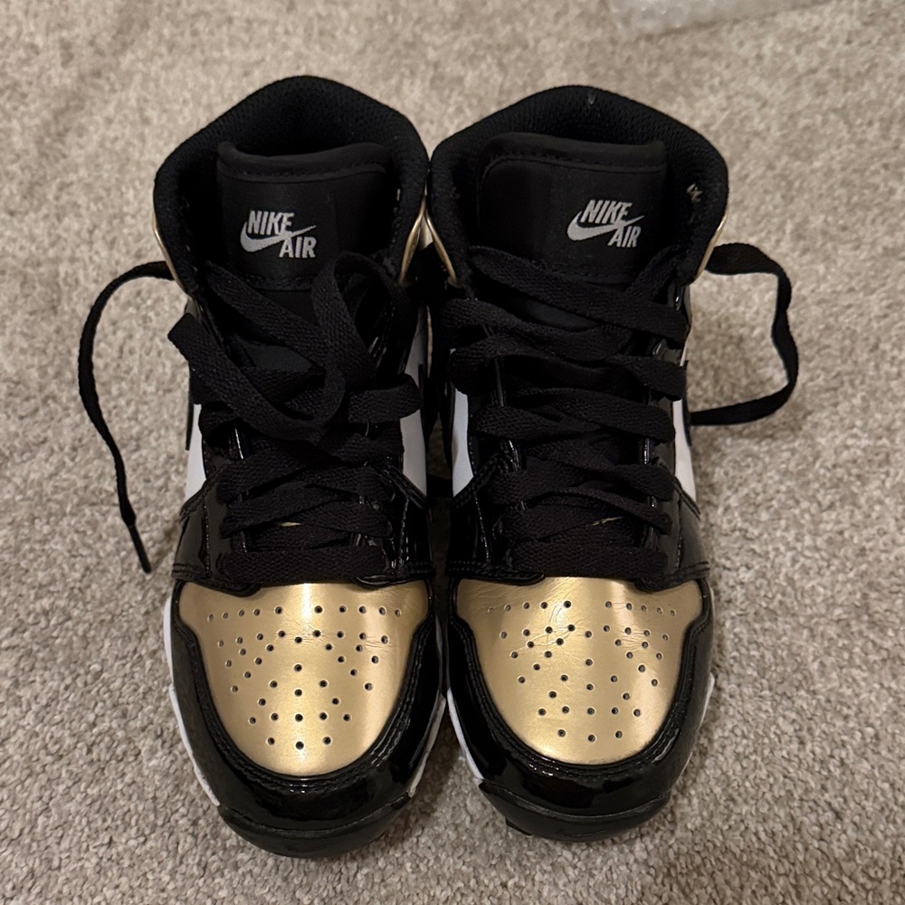 Nike Air Black and Gold Mid multi sport cleats